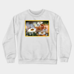 White Daisy Crewneck Sweatshirt